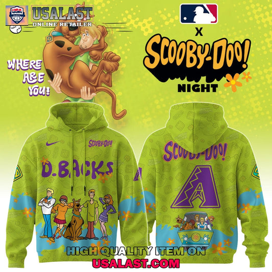 Arizona Diamondbacks Scooby Doo Night 3D Set - Adult & Kids T-Shirts, Sweatshirts & Hoodies apparel design preview 1