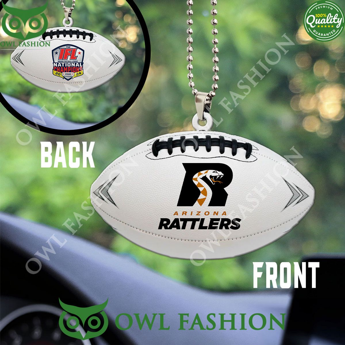 Arizona Rattlers IFL National champions 2024 ball - Adult & Kids T-Shirts, Sweatshirts & Hoodies apparel design preview 1