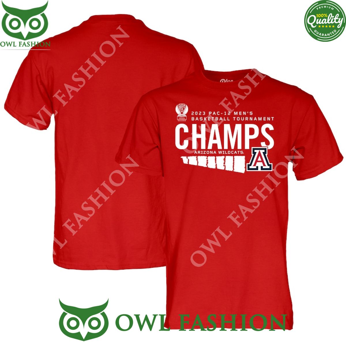 Arizona Wildcats 2023 PAC 12 Basketball Conference - Adult & Kids T-Shirts, Sweatshirts & Hoodies apparel design preview 1
