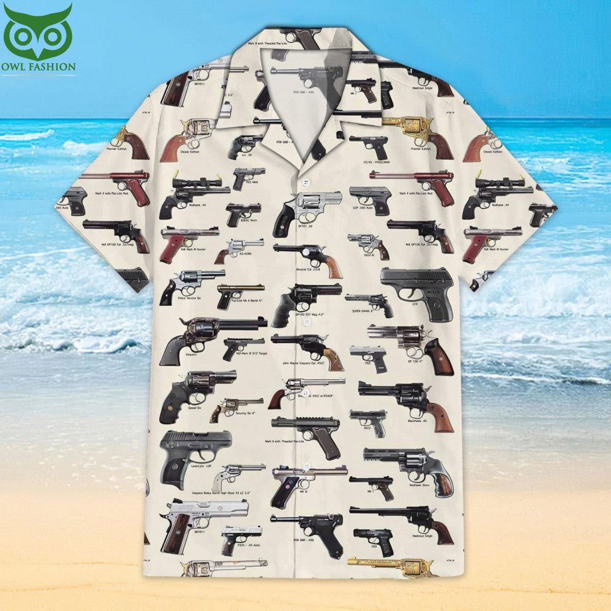 Armory Pistol Globe Collection Hawaiian - Adult & Kids T-Shirts, Sweatshirts & Hoodies apparel design preview 1