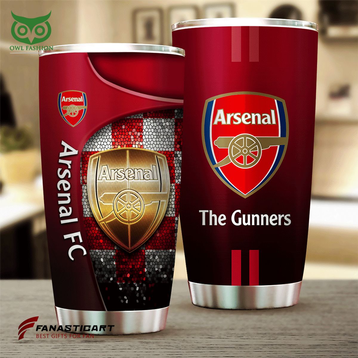 Arsenal Premier League Football Team Tumbler Cup - Adult & Kids T-Shirts, Sweatshirts & Hoodies apparel design preview 1