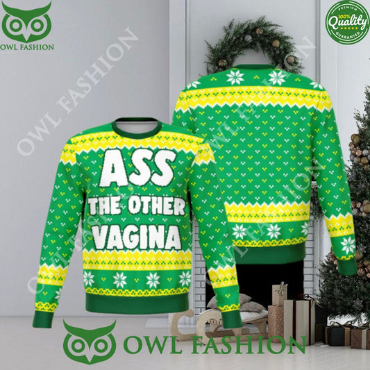 Ass the other vagina Christmas sweater - Adult & Kids T-Shirts, Sweatshirts & Hoodies apparel design preview 1