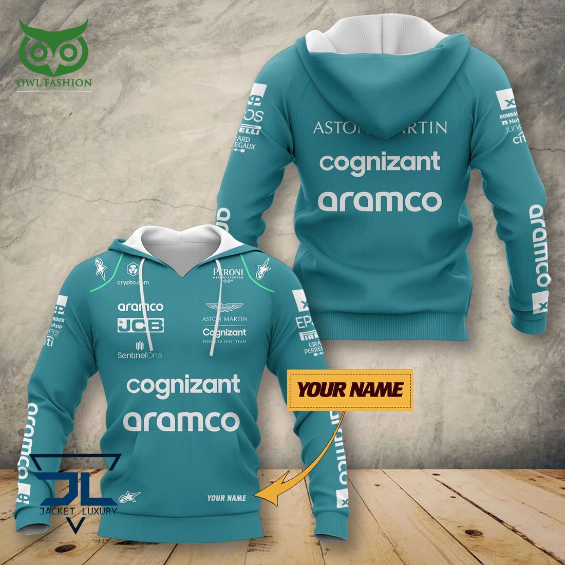 Aston Martin Cognizant F1 Team 3D Printed - Adult & Kids T-Shirts, Sweatshirts & Hoodies apparel design preview 1