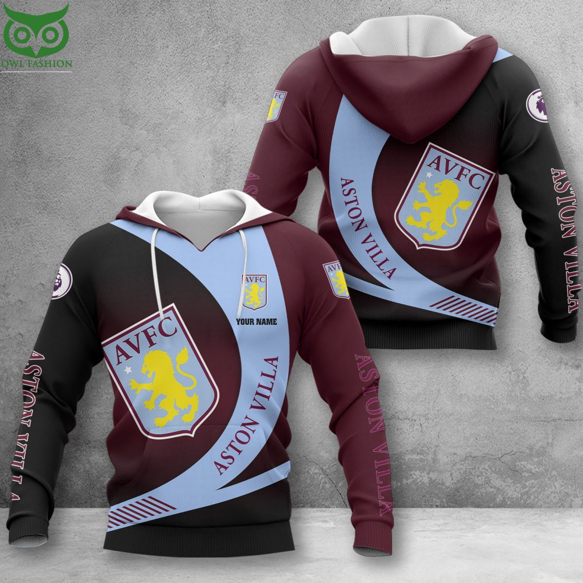 Aston Villa F.C Premier League - Adult & Kids T-Shirts, Sweatshirts & Hoodies apparel design preview 1