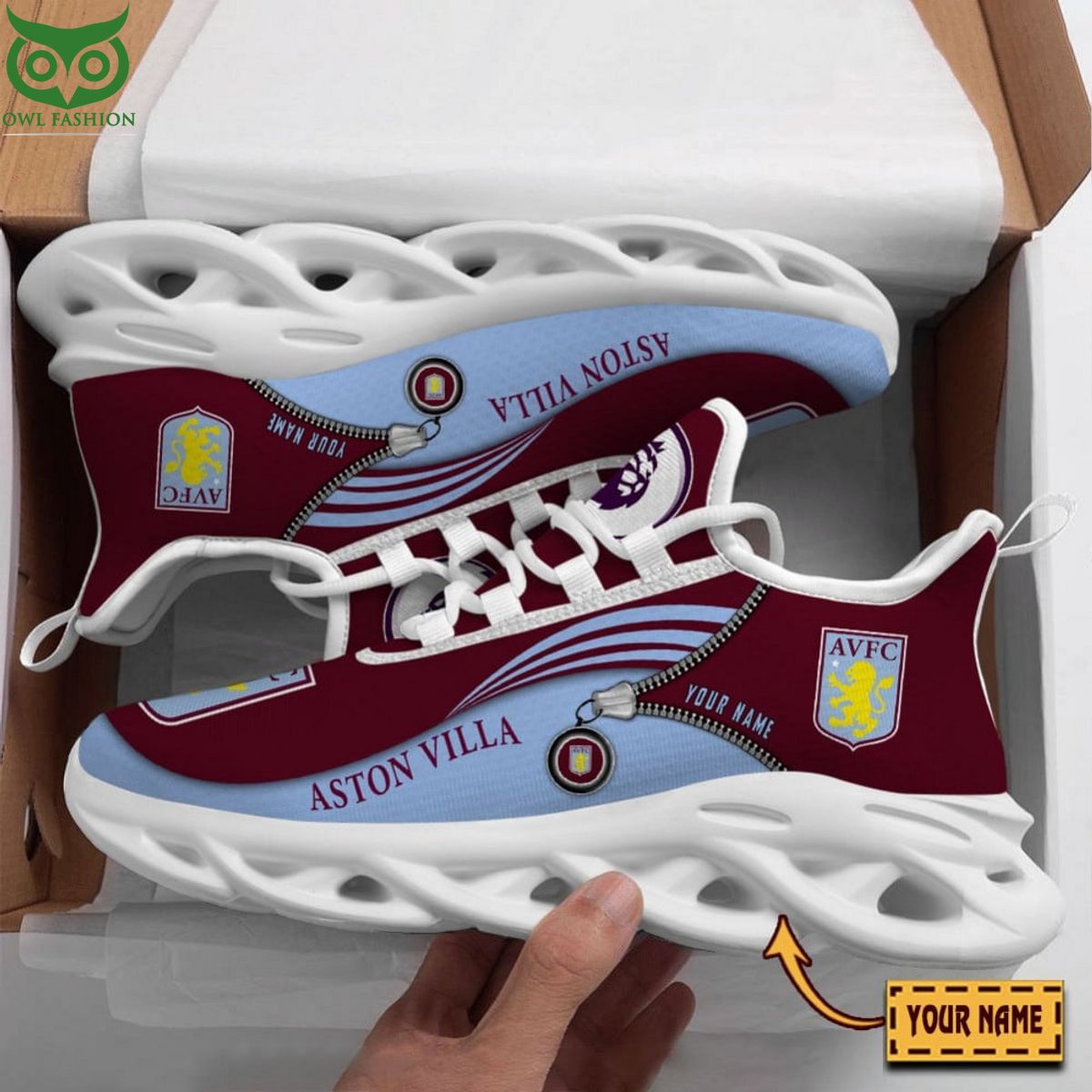 Aston Villa F.C Premiership Team Max Soul - Adult & Kids T-Shirts, Sweatshirts & Hoodies apparel design preview 1
