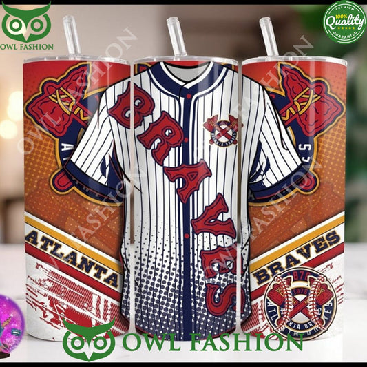 Atlanta Braves MLB Limited Skinny Tumbler - Adult & Kids T-Shirts, Sweatshirts & Hoodies apparel design preview 1