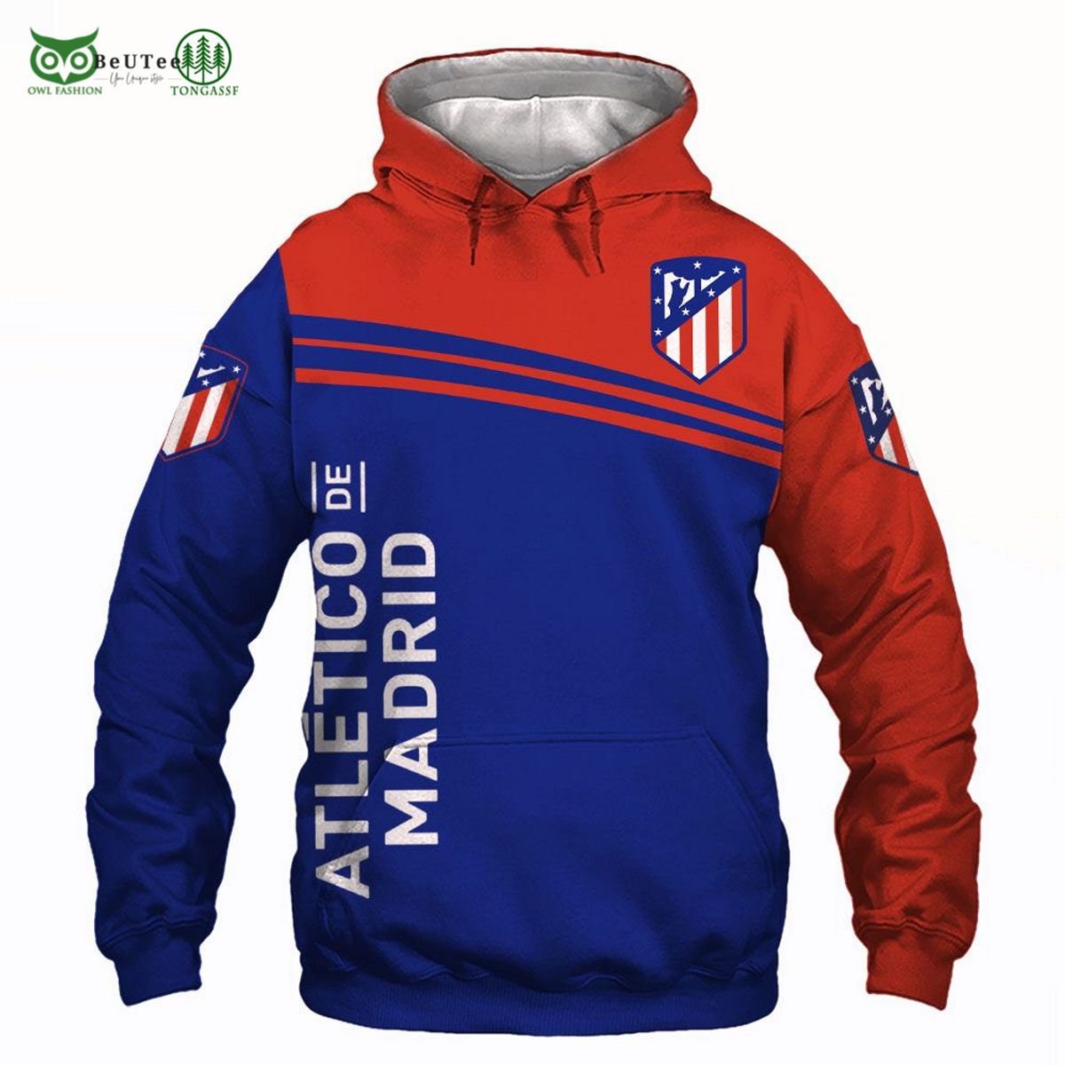 Atletico Madrid La Liga 3D Printed Sweater - Adult & Kids T-Shirts, Sweatshirts & Hoodies apparel design preview 1