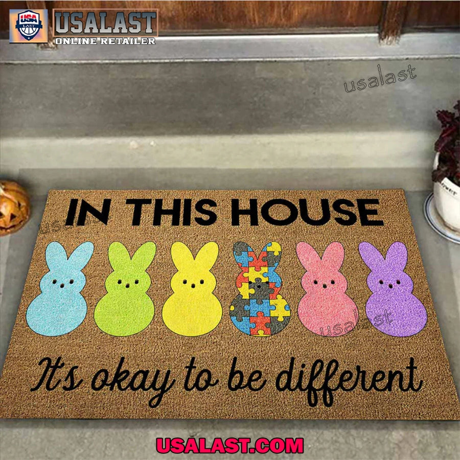 Autism Awareness Coir Doormat House Dercoration - Adult & Kids T-Shirts, Sweatshirts & Hoodies apparel design preview 1