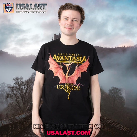 Avantasia Here Be Dragons Album - Adult & Kids T-Shirts, Sweatshirts & Hoodies apparel design preview 1