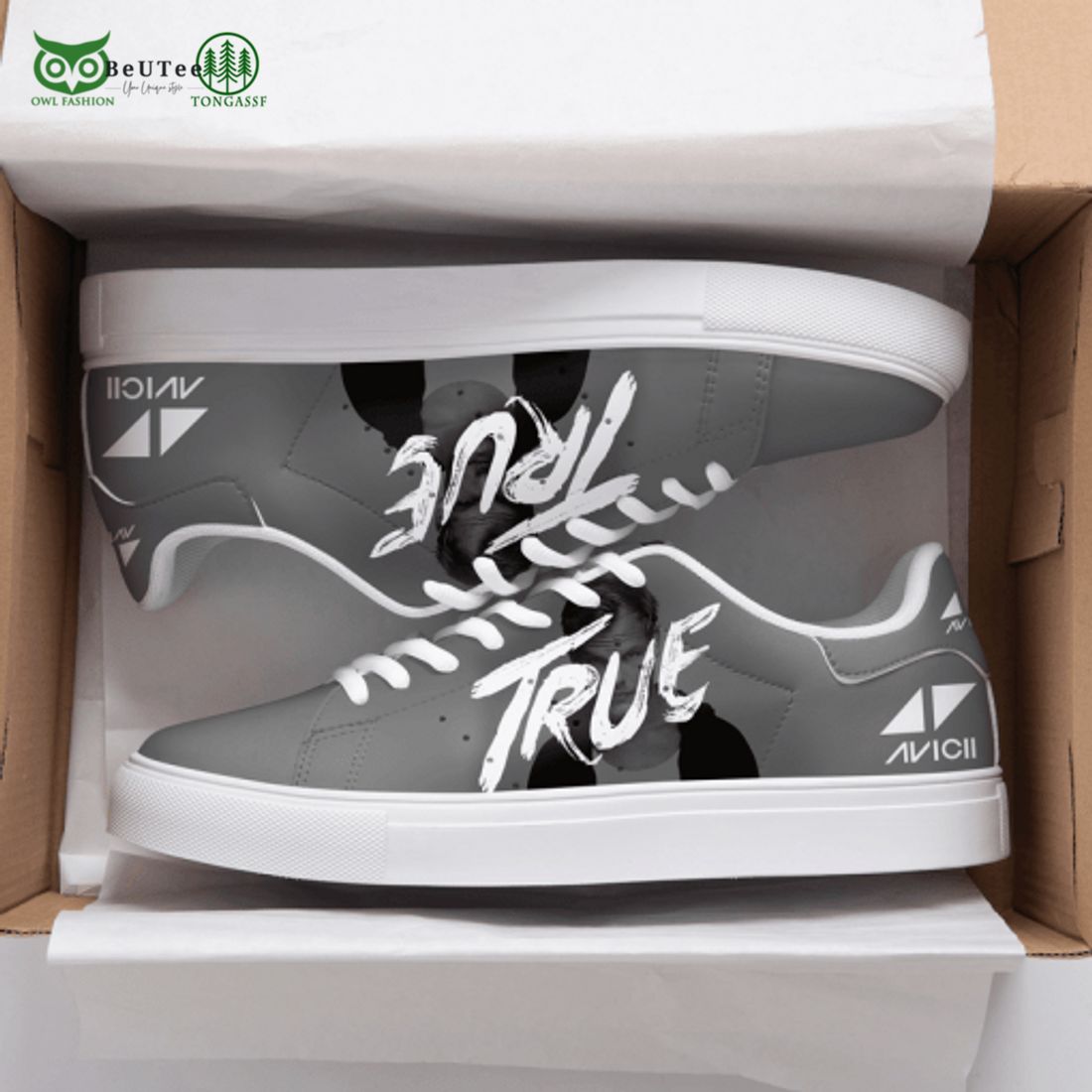 Avicii 3D Over Printed True Gray Stan Smith Shoes - Adult & Kids T-Shirts, Sweatshirts & Hoodies apparel design preview 1