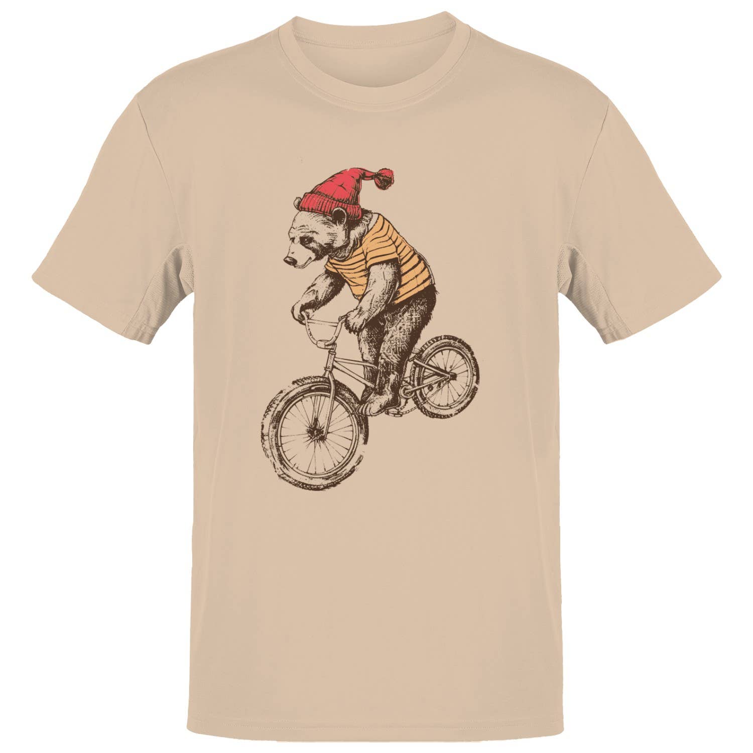 Bear Riding Bicycle Men's - Adult & Kids T-Shirts, Sweatshirts & Hoodies apparel design preview 1