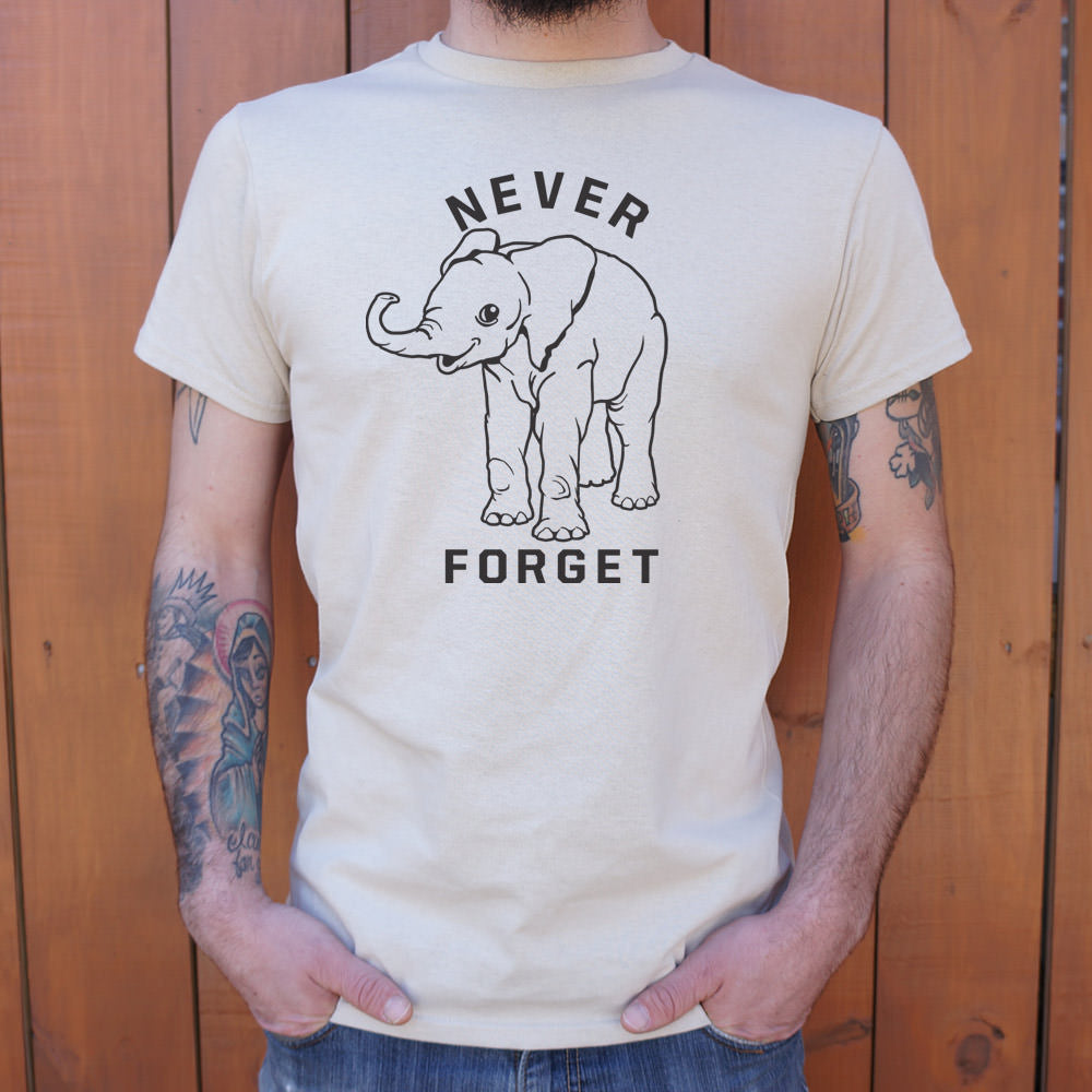 Baby Elephant Never Forget - Adult & Kids T-Shirts, Sweatshirts & Hoodies apparel design preview 1