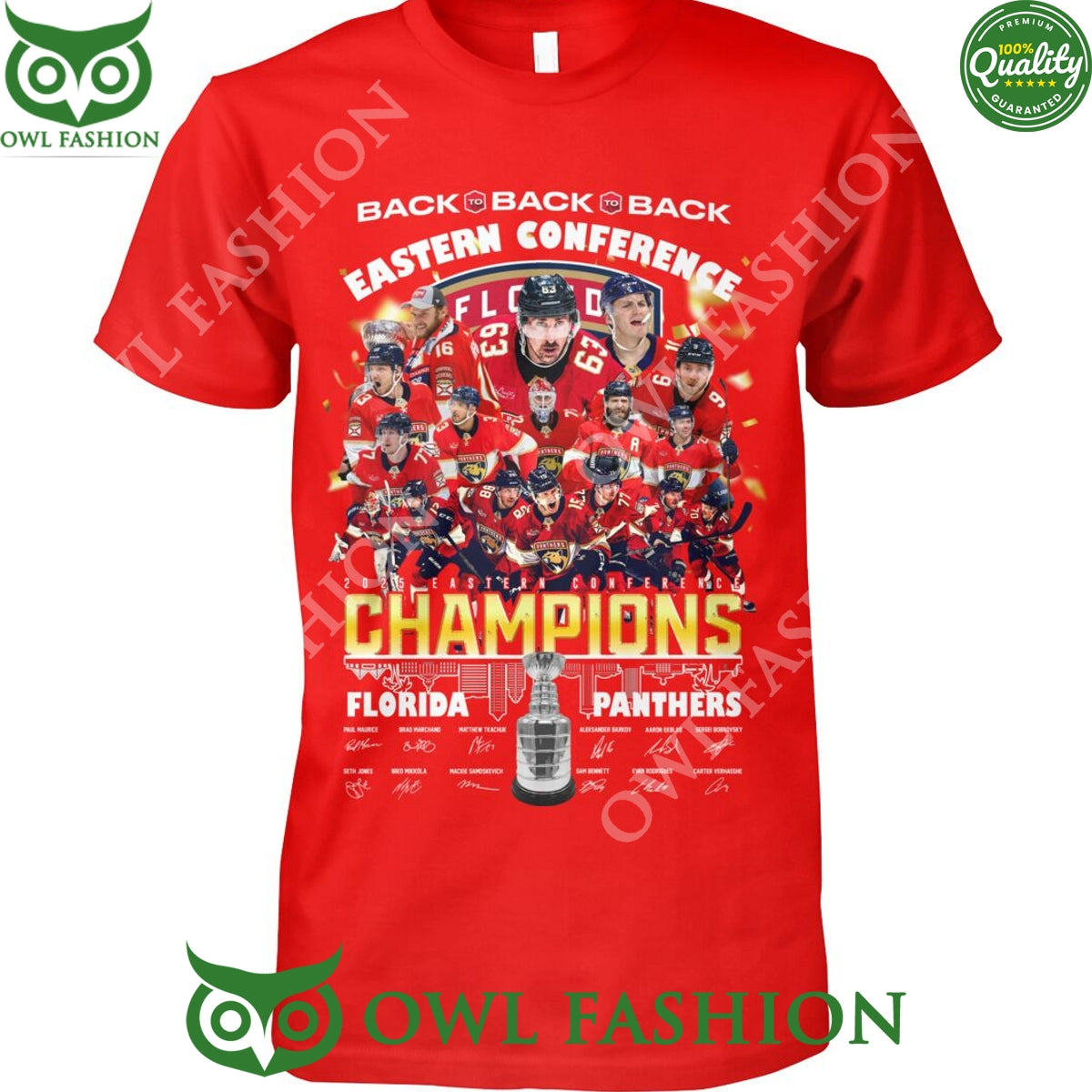 Back Estern Conference Champions Florida vs Panthers - Adult & Kids T-Shirts, Sweatshirts & Hoodies apparel design preview 1