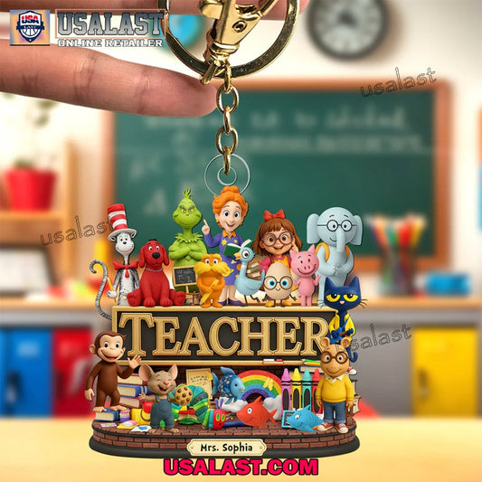 Back To School Children's Book Acrylic Keychain Gift - Adult & Kids T-Shirts, Sweatshirts & Hoodies apparel design preview 1