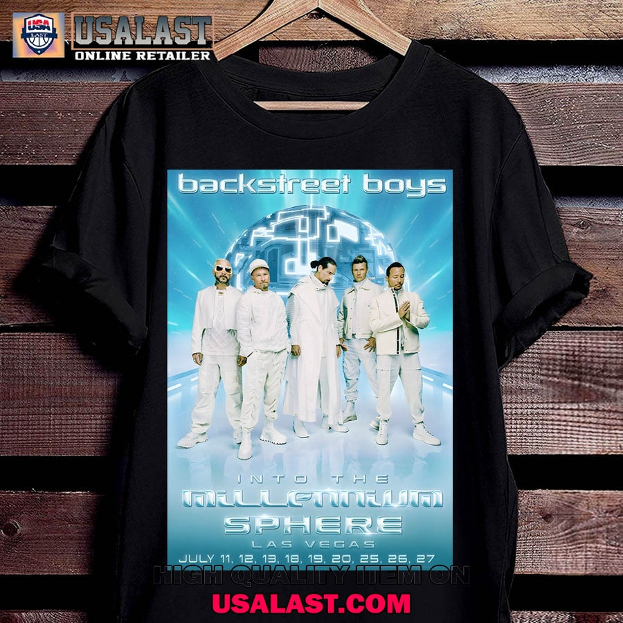 Backstreet Boys Into The Millennium Las Vegas - Adult & Kids T-Shirts, Sweatshirts & Hoodies apparel design preview 1