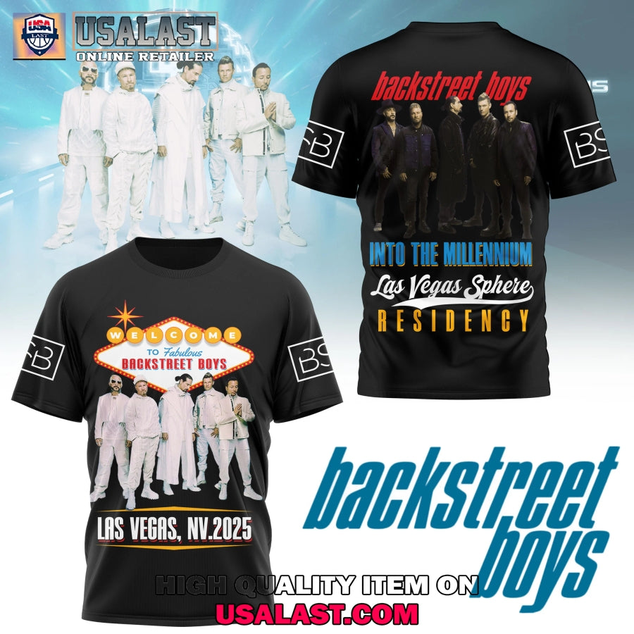 Backstreet Boys Live At Las Vegas Sphere 3D - Adult & Kids T-Shirts, Sweatshirts & Hoodies apparel design preview 1