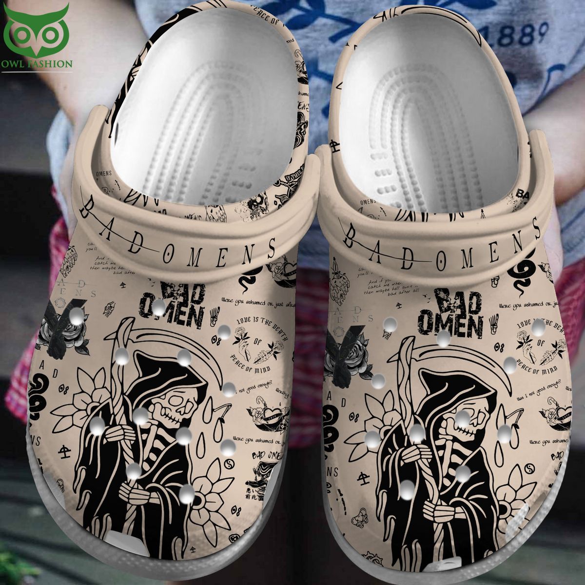 Bad Omens Tour 2023 Premium Clogs - Adult & Kids T-Shirts, Sweatshirts & Hoodies apparel design preview 1