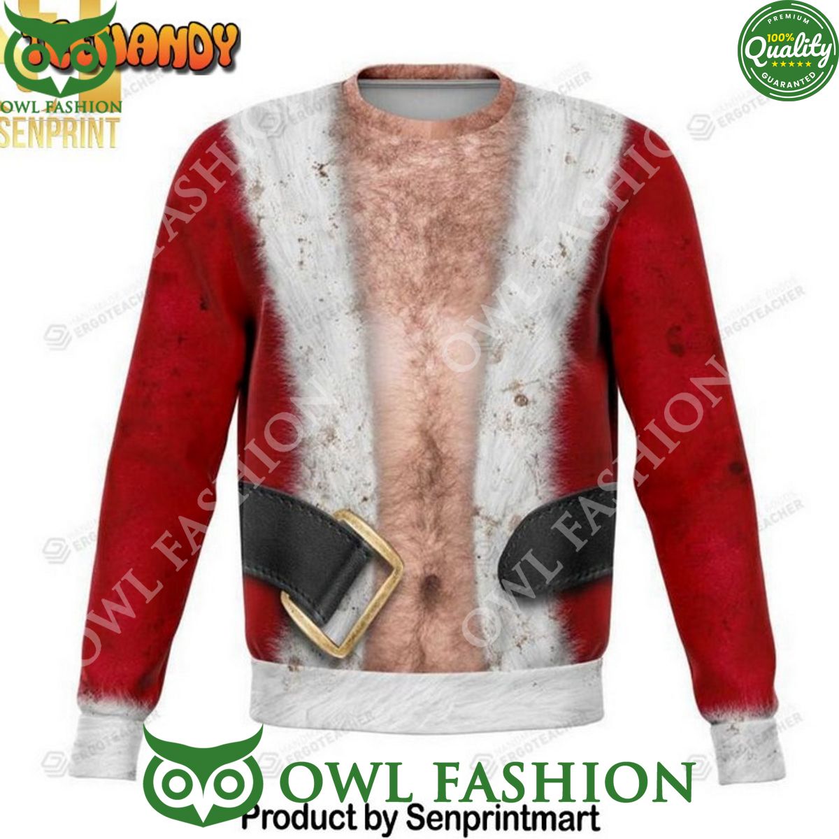 Bag Santa's Jacket For Christmas Gifts Ugly Xmas - Adult & Kids T-Shirts, Sweatshirts & Hoodies apparel design preview 1