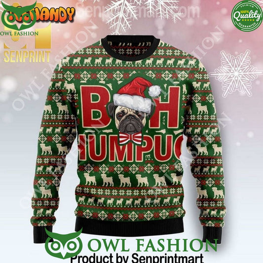Bah Humpug Xmas Time All Over Printed Knitted Ugly - Adult & Kids T-Shirts, Sweatshirts & Hoodies apparel design preview 1
