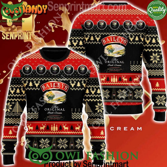 Baileys Irish Cream Gift Ideas Pattern Ugly Wool - Adult & Kids T-Shirts, Sweatshirts & Hoodies apparel design preview 1