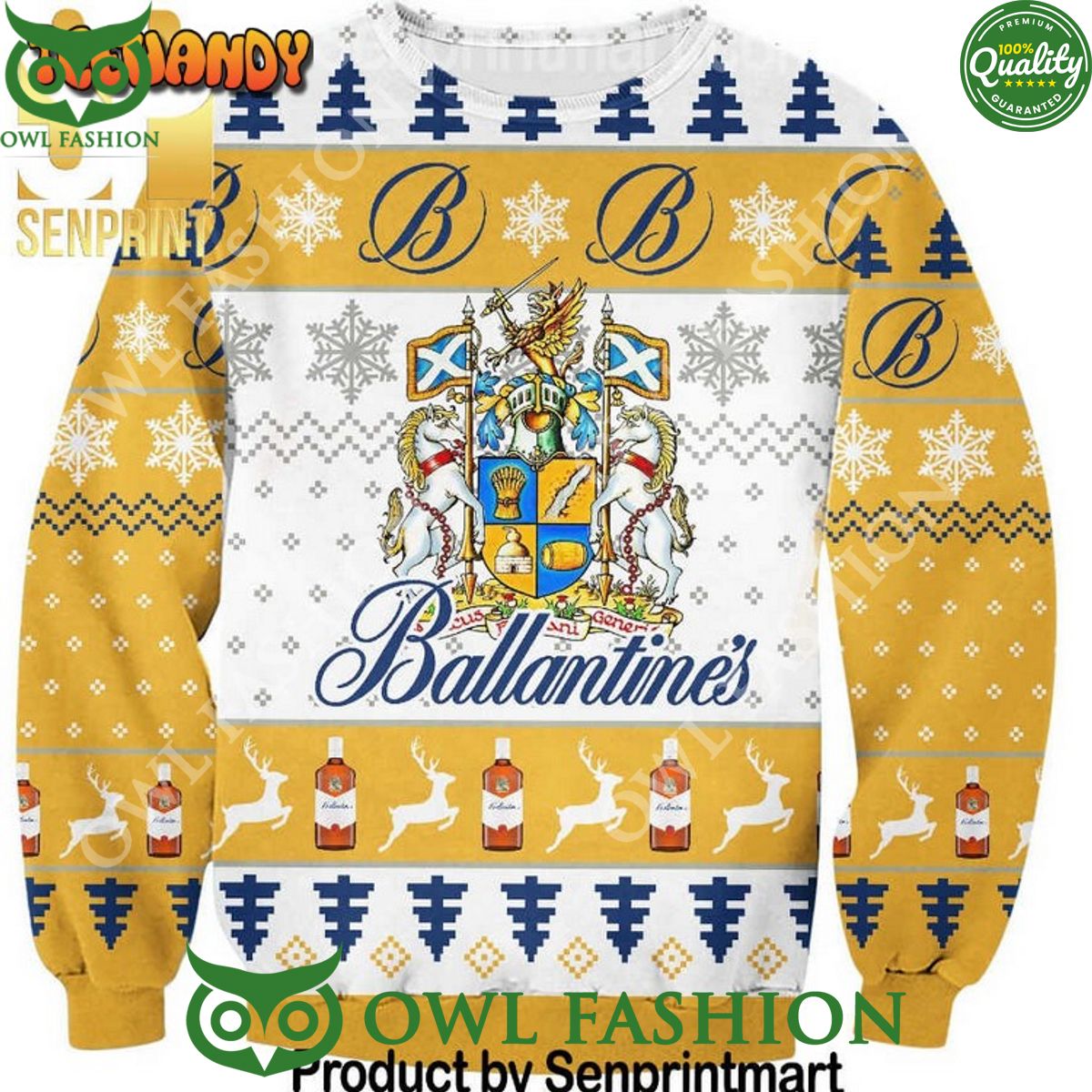 Ballantine's Gift Ideas Pattern Ugly Wool Sweater - Adult & Kids T-Shirts, Sweatshirts & Hoodies apparel design preview 1