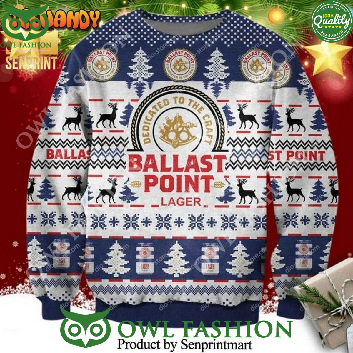 Ballast Point Brewing Beer Knitted Premium Ugly - Adult & Kids T-Shirts, Sweatshirts & Hoodies apparel design preview 1