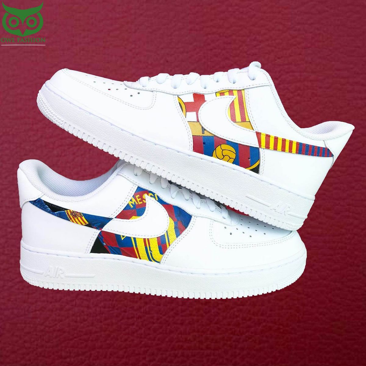 Barcelona Air Force 1 Custom - Adult & Kids T-Shirts, Sweatshirts & Hoodies apparel design preview 1