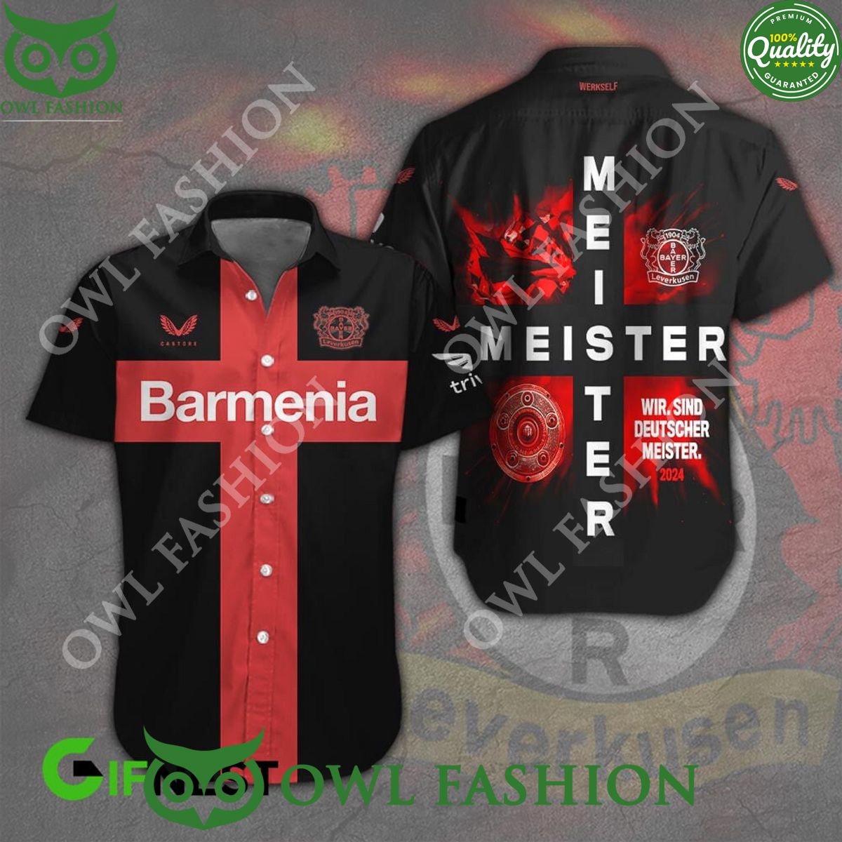 Barmenia Deutscher Meister 2024 Bayer Leverkusen - Adult & Kids T-Shirts, Sweatshirts & Hoodies apparel design preview 1