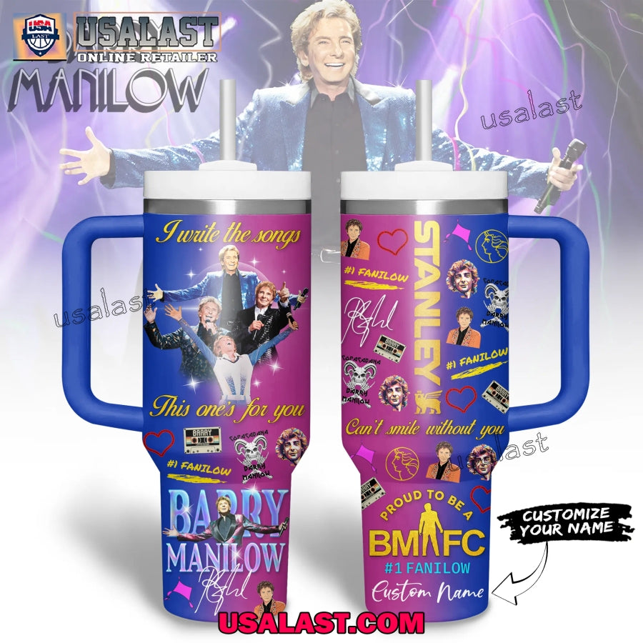 Barry Manilow Inspired Stanley 40oz Tumbler - Adult & Kids T-Shirts, Sweatshirts & Hoodies apparel design preview 1