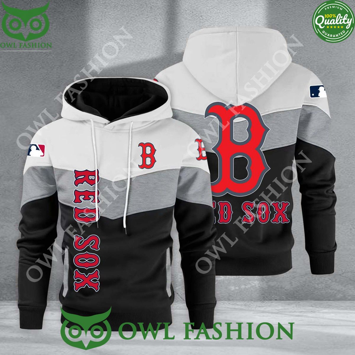 Baseball Boston Red Sox Team MLB Black White Printed - Adult & Kids T-Shirts, Sweatshirts & Hoodies apparel design preview 1