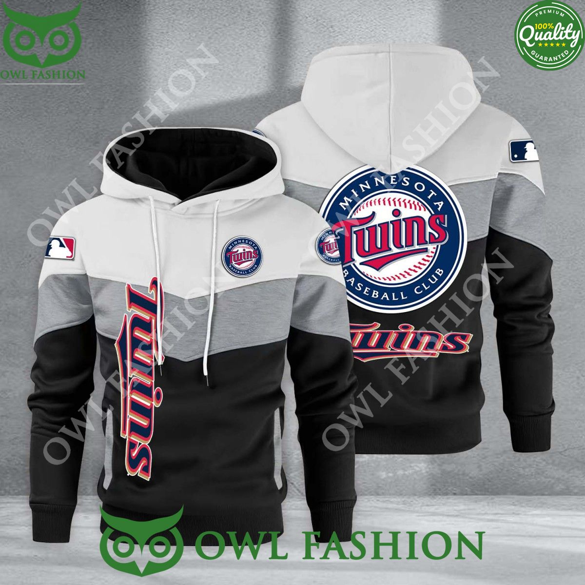 Baseball Minnesota Twins Team MLB Black White Printed - Adult & Kids T-Shirts, Sweatshirts & Hoodies apparel design preview 1