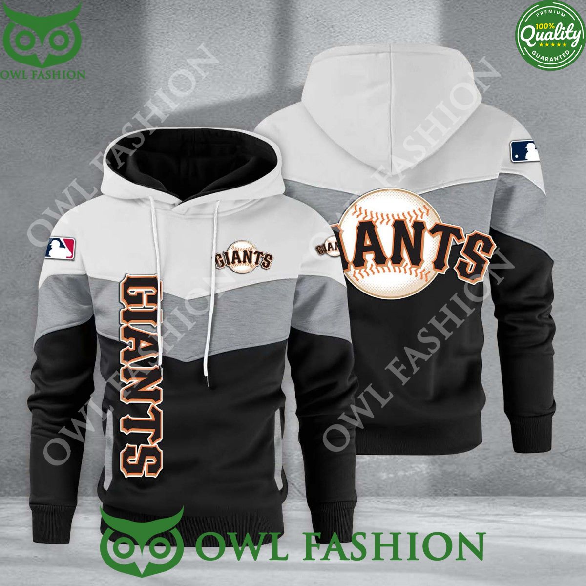 Baseball San Francisco Giants Team MLB Black White - Adult & Kids T-Shirts, Sweatshirts & Hoodies apparel design preview 1