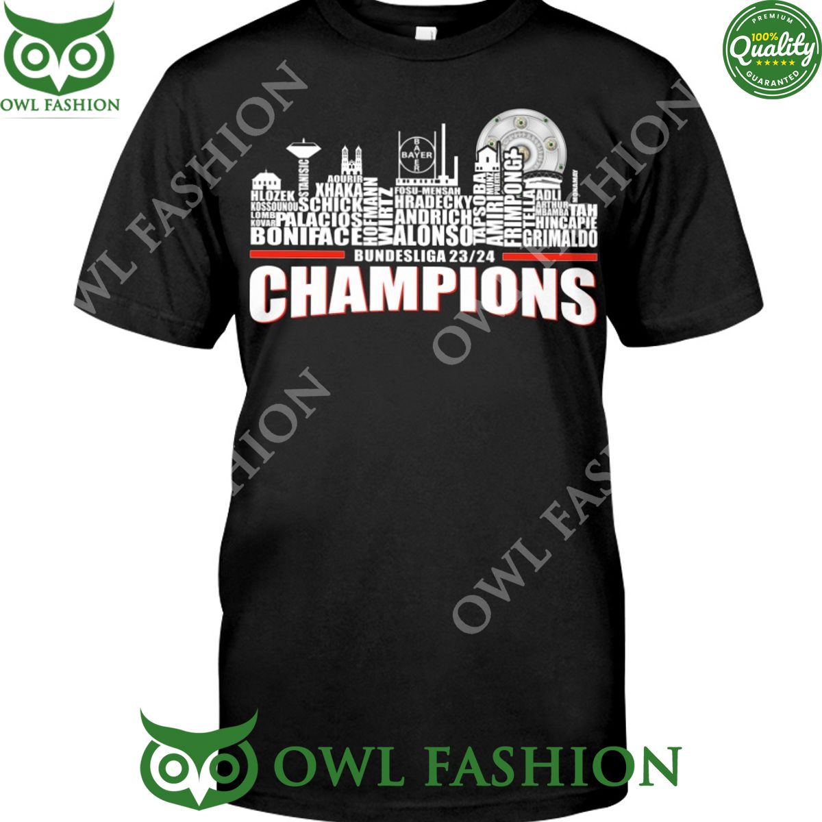 Bayer Leverkusen 2024 champion Classic - Adult & Kids T-Shirts, Sweatshirts & Hoodies apparel design preview 1