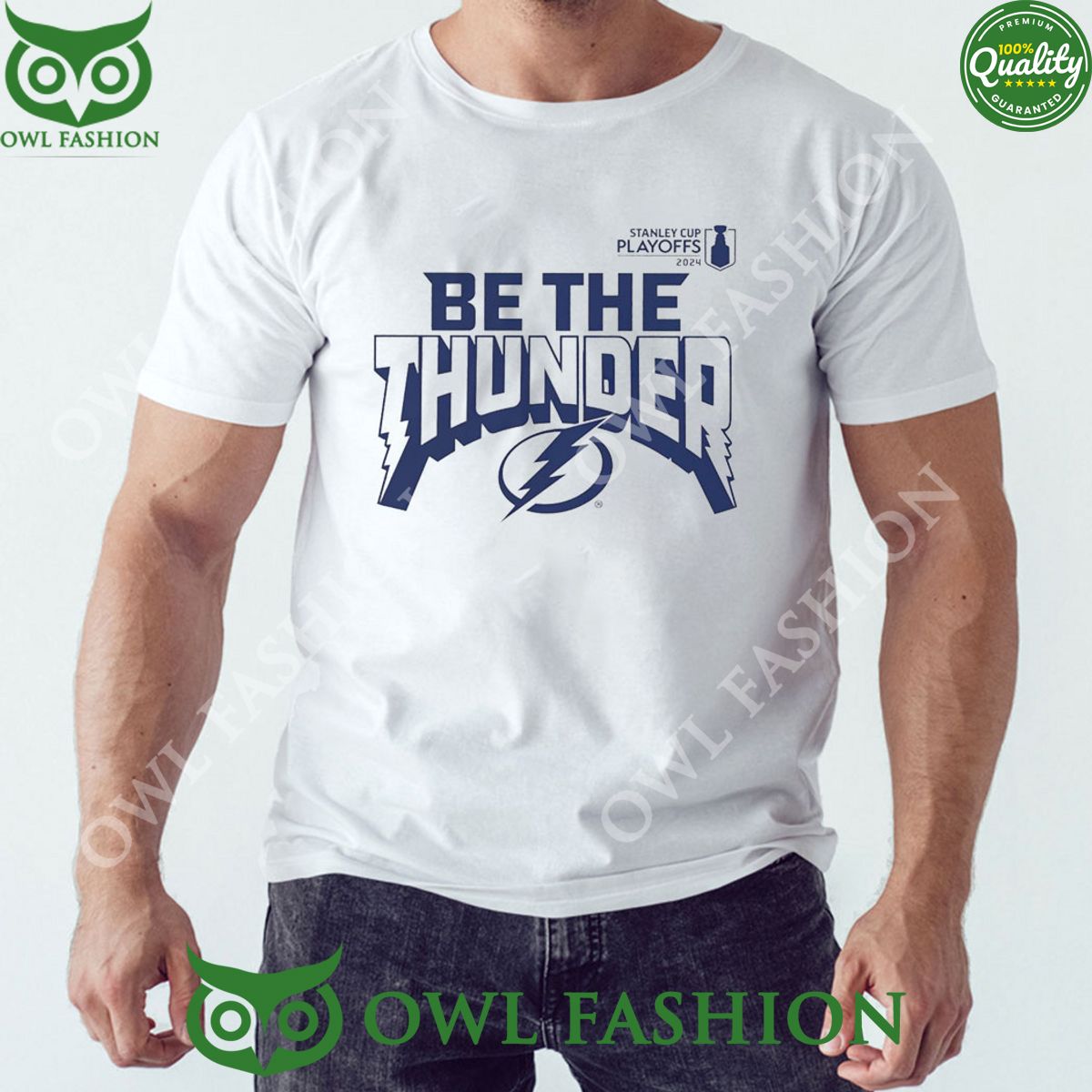 Be The Thunder Tampa Bay Lightning 2024 Stanley Cup - Adult & Kids T-Shirts, Sweatshirts & Hoodies apparel design preview 1
