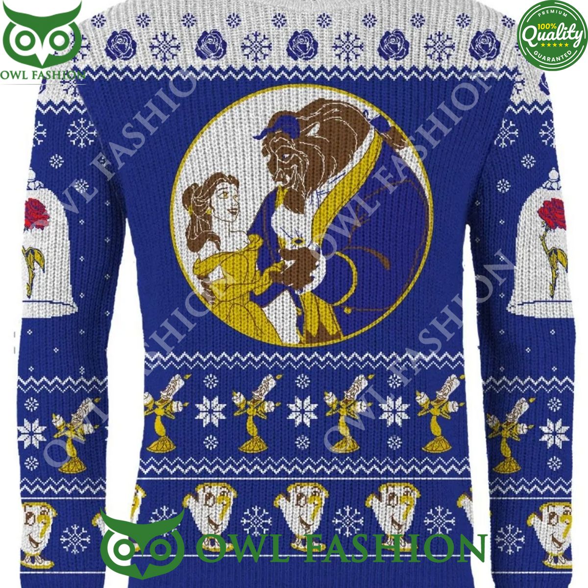 Beauty and the Beast Merry Beastmas Christmas Jumper - Adult & Kids T-Shirts, Sweatshirts & Hoodies apparel design preview 1