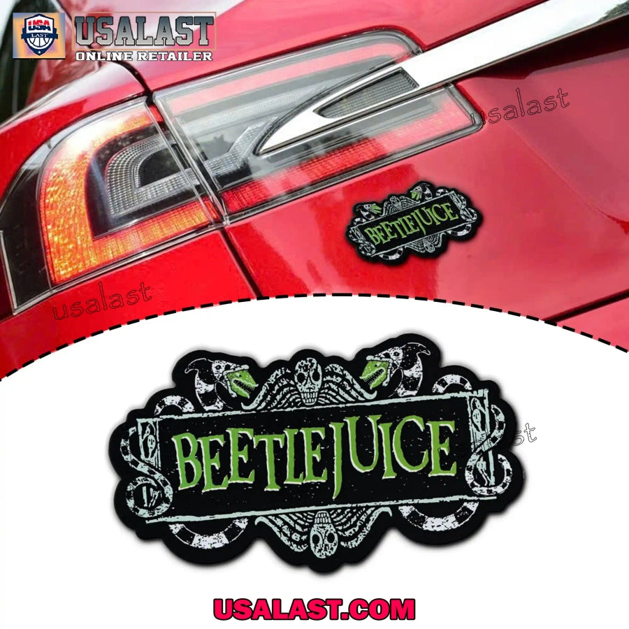 Beetlejuice Halloween Edition Custom 3D Car Badge - Adult & Kids T-Shirts, Sweatshirts & Hoodies apparel design preview 1
