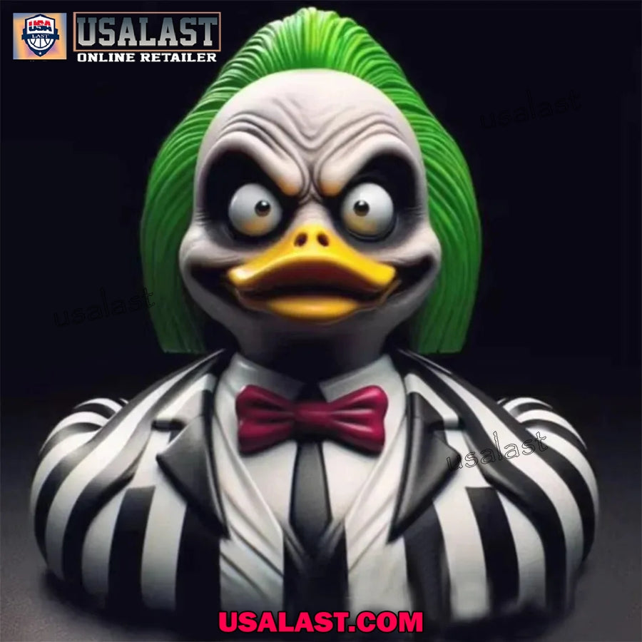 Beetlejuice Halloween Horror Duck Resin Ornament - Adult & Kids T-Shirts, Sweatshirts & Hoodies apparel design preview 1