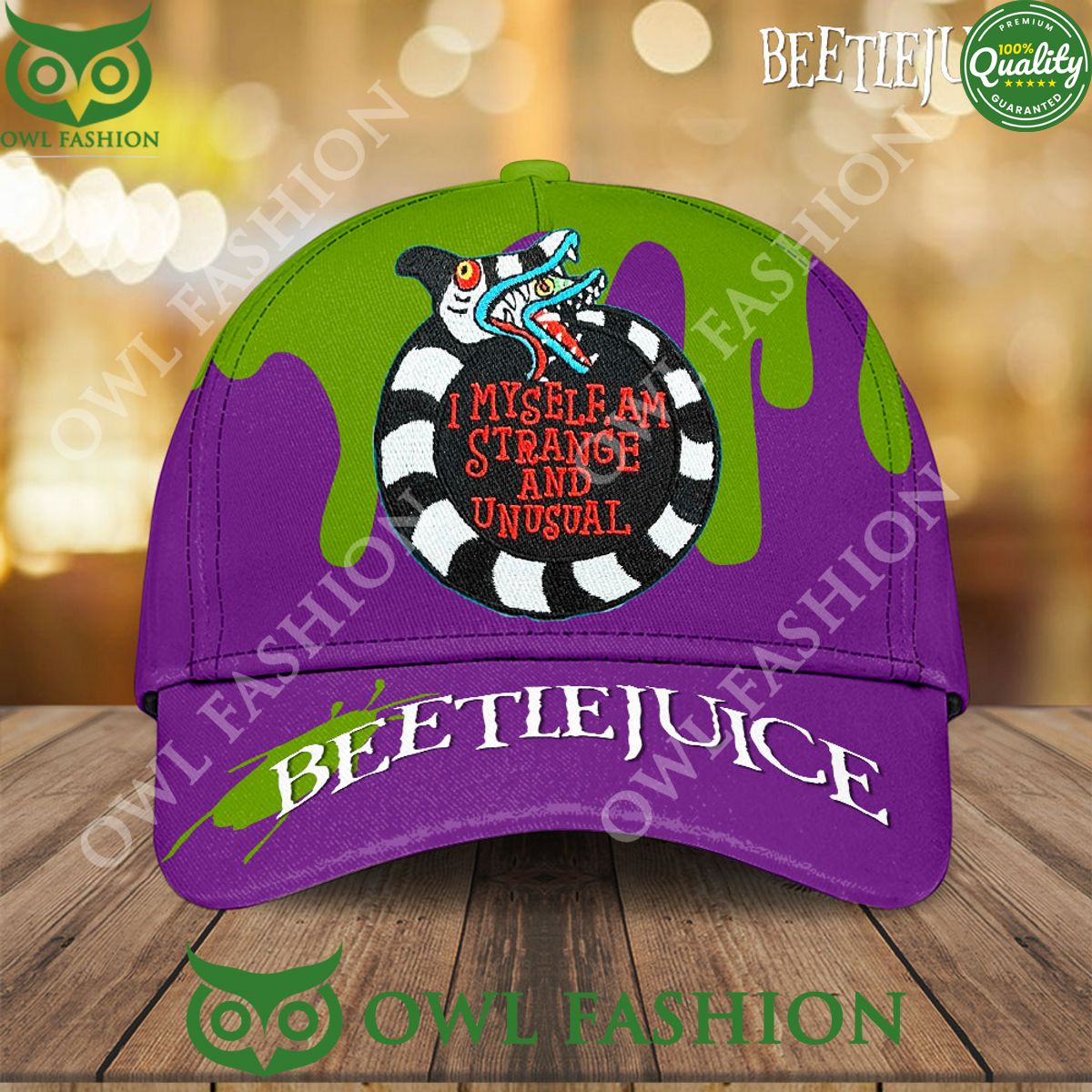 Beetlejuice I See Myself Strange Classic Cap - Adult & Kids T-Shirts, Sweatshirts & Hoodies apparel design preview 1
