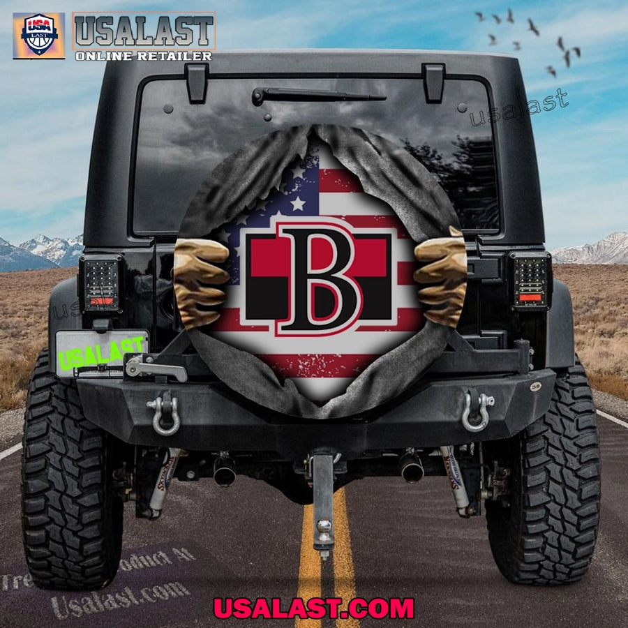Belleville Senators AHL American Flag Spare Tire - Adult & Kids T-Shirts, Sweatshirts & Hoodies apparel design preview 1