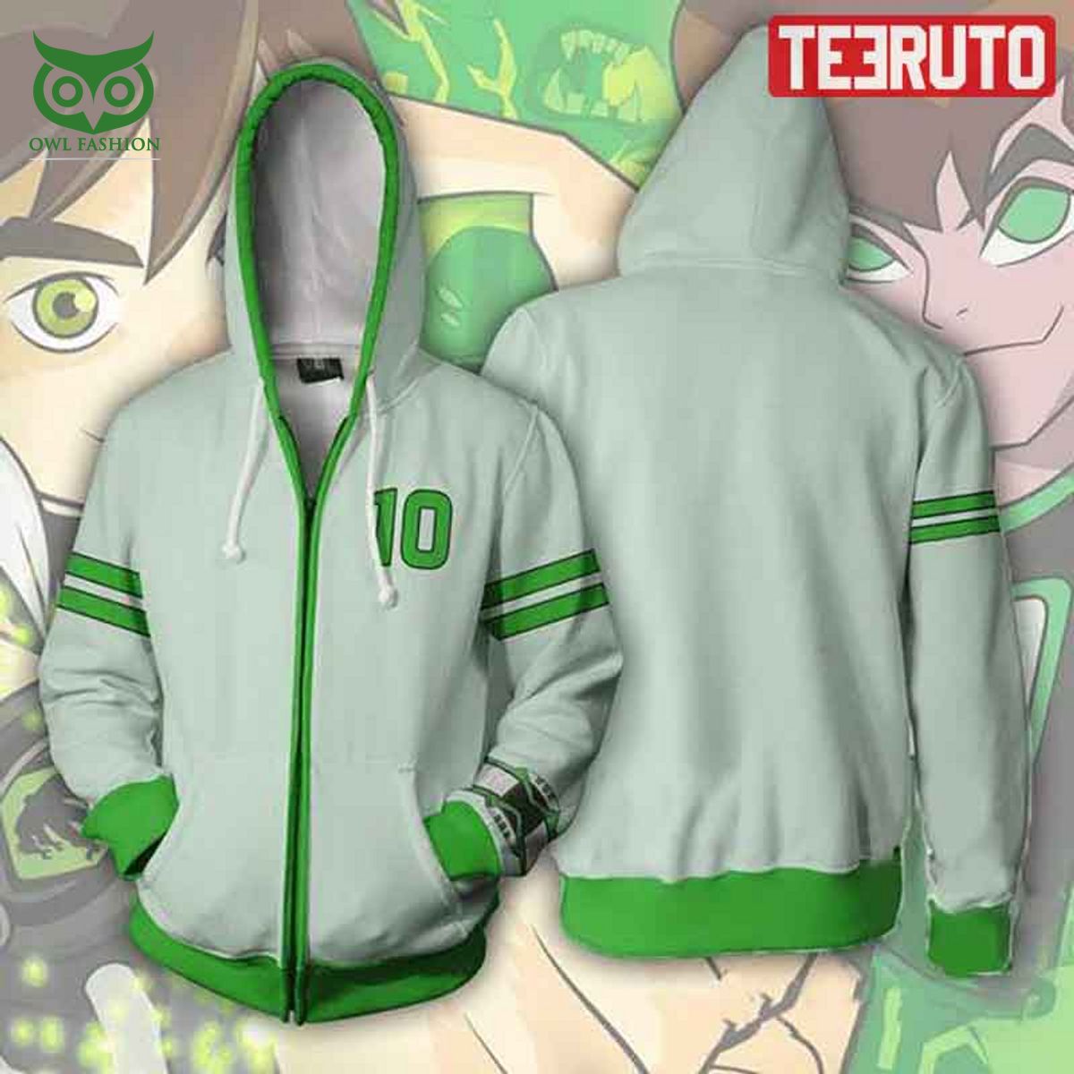 Ben 10 Tennyson Omniverse Cosplay Zip Up 3D - Adult & Kids T-Shirts, Sweatshirts & Hoodies apparel design preview 1