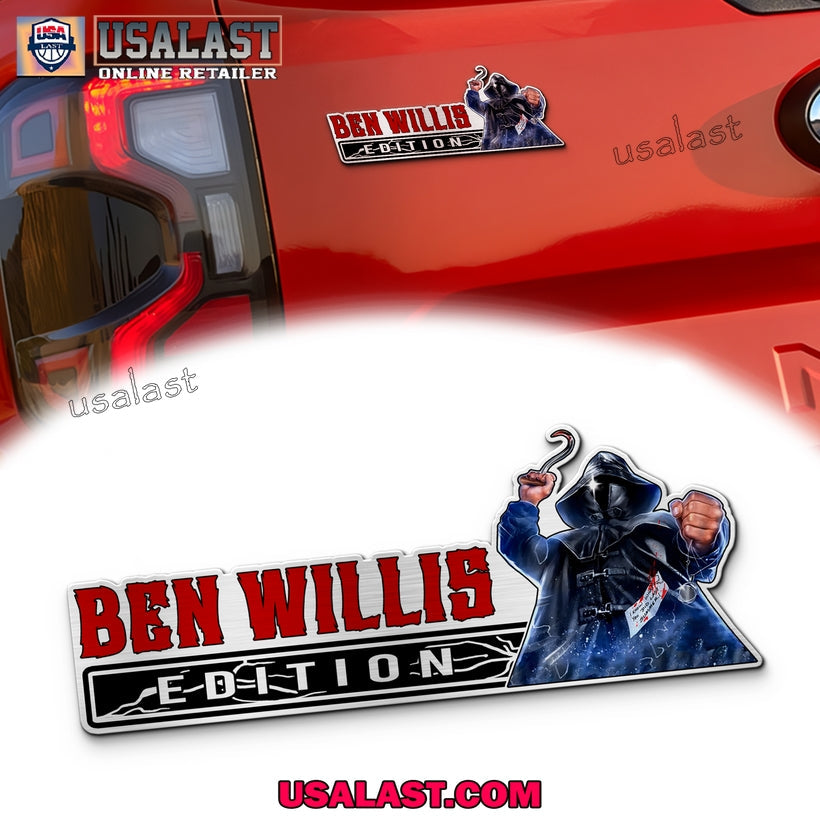 Ben Willis Edition Halloween Car Emblem Sticker - Adult & Kids T-Shirts, Sweatshirts & Hoodies apparel design preview 1