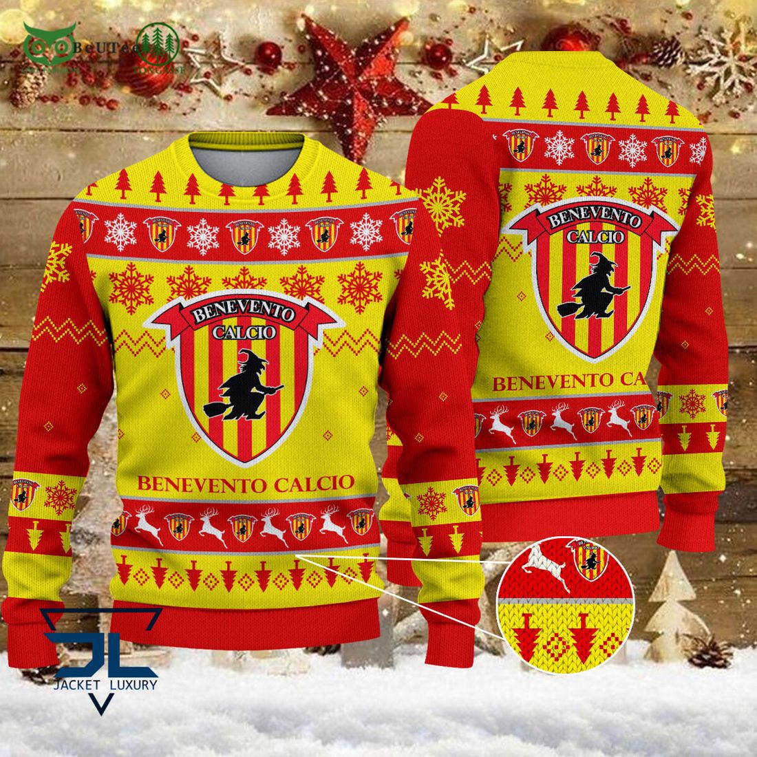 Benevento Calcio Team Football Lega Serie A Ugly - Adult & Kids T-Shirts, Sweatshirts & Hoodies apparel design preview 1