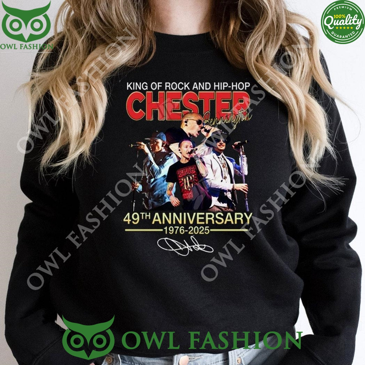 Bennington 49th Anniversary 1976 2025 King Of Rock - Adult & Kids T-Shirts, Sweatshirts & Hoodies apparel design preview 1