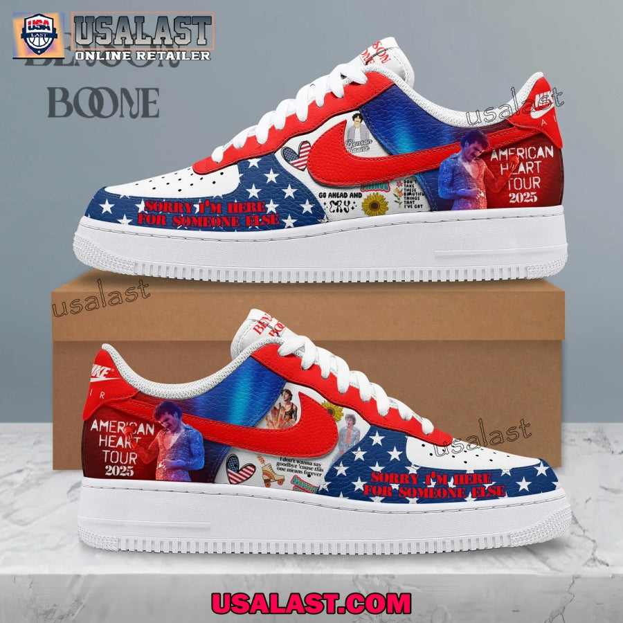 Benson Boone American Heart Tour 2025 Air Force 1s - Adult & Kids T-Shirts, Sweatshirts & Hoodies apparel design preview 1