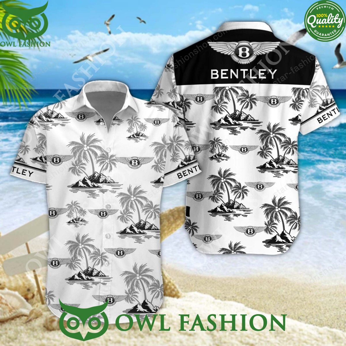 Bentley British Luxury Car Hawaiian and Short - Adult & Kids T-Shirts, Sweatshirts & Hoodies apparel design preview 1