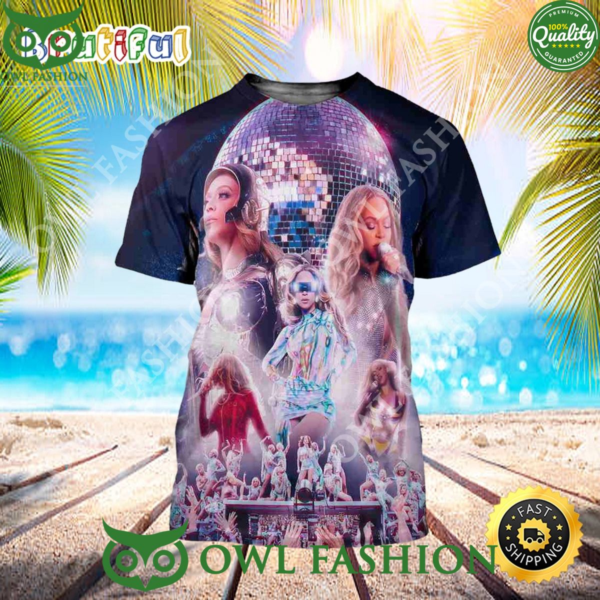 Beyonce Renaissance World Tour 2023 Summer 3D - Adult & Kids T-Shirts, Sweatshirts & Hoodies apparel design preview 1
