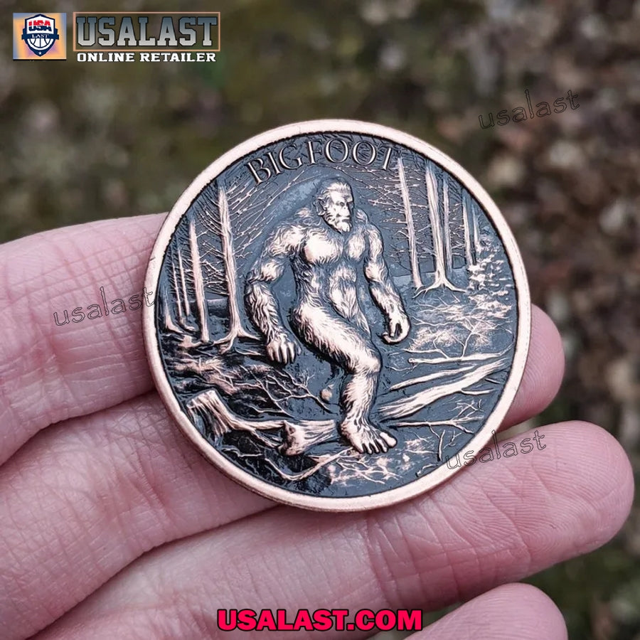 Bigfoot Challenge Anniversary Coin - Adult & Kids T-Shirts, Sweatshirts & Hoodies apparel design preview 1