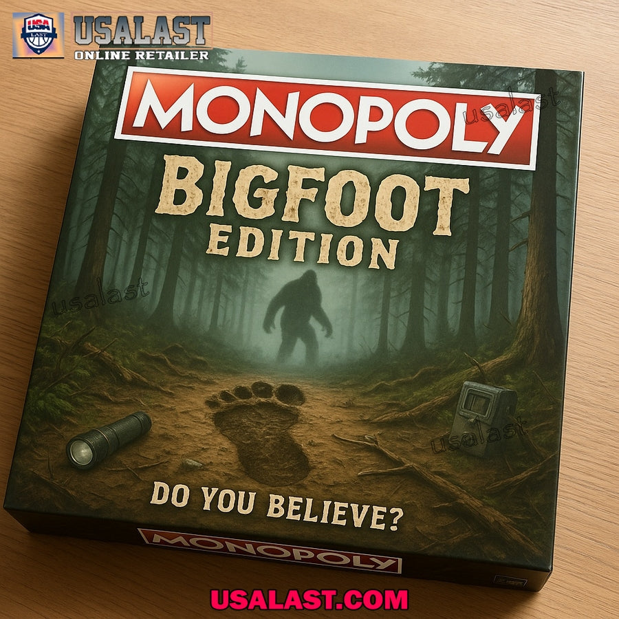 Bigfoot Monster Edition Monopoly Board Game - Adult & Kids T-Shirts, Sweatshirts & Hoodies apparel design preview 1
