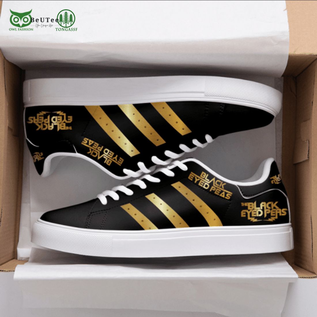 Black Eyed Peas 3D Over Printed Golden Stan Smith - Adult & Kids T-Shirts, Sweatshirts & Hoodies apparel design preview 1