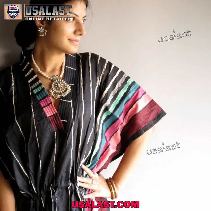 Black Kaftan Loungewear Sleepwear, Beachwear, - Adult & Kids T-Shirts, Sweatshirts & Hoodies apparel design preview 1